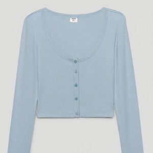 Aritzia Light Blue Long Sleeve Top
